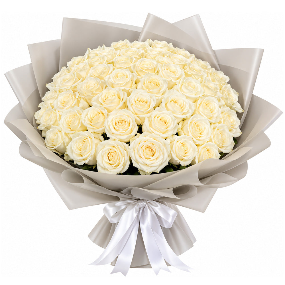 Ivory Elegance Rose Bouquet