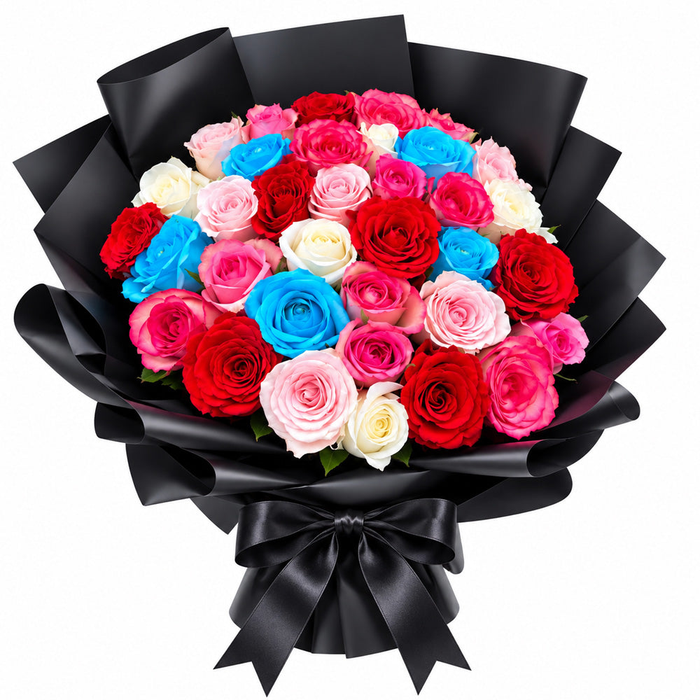 35 Mix Roses Bouquet