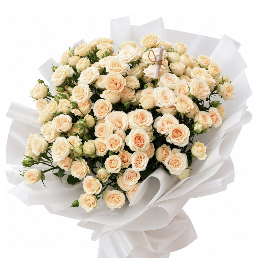 Peach Spray Rose Bouquet