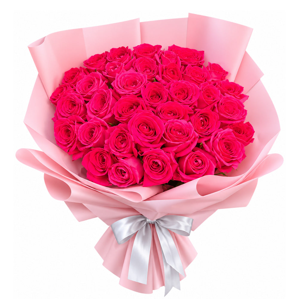 Fuchsia Rose Bouquet
