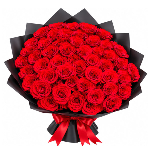 Ruby Romance Rose Bouquet