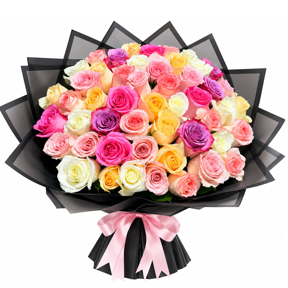 65 Pastel Rose Bouquet